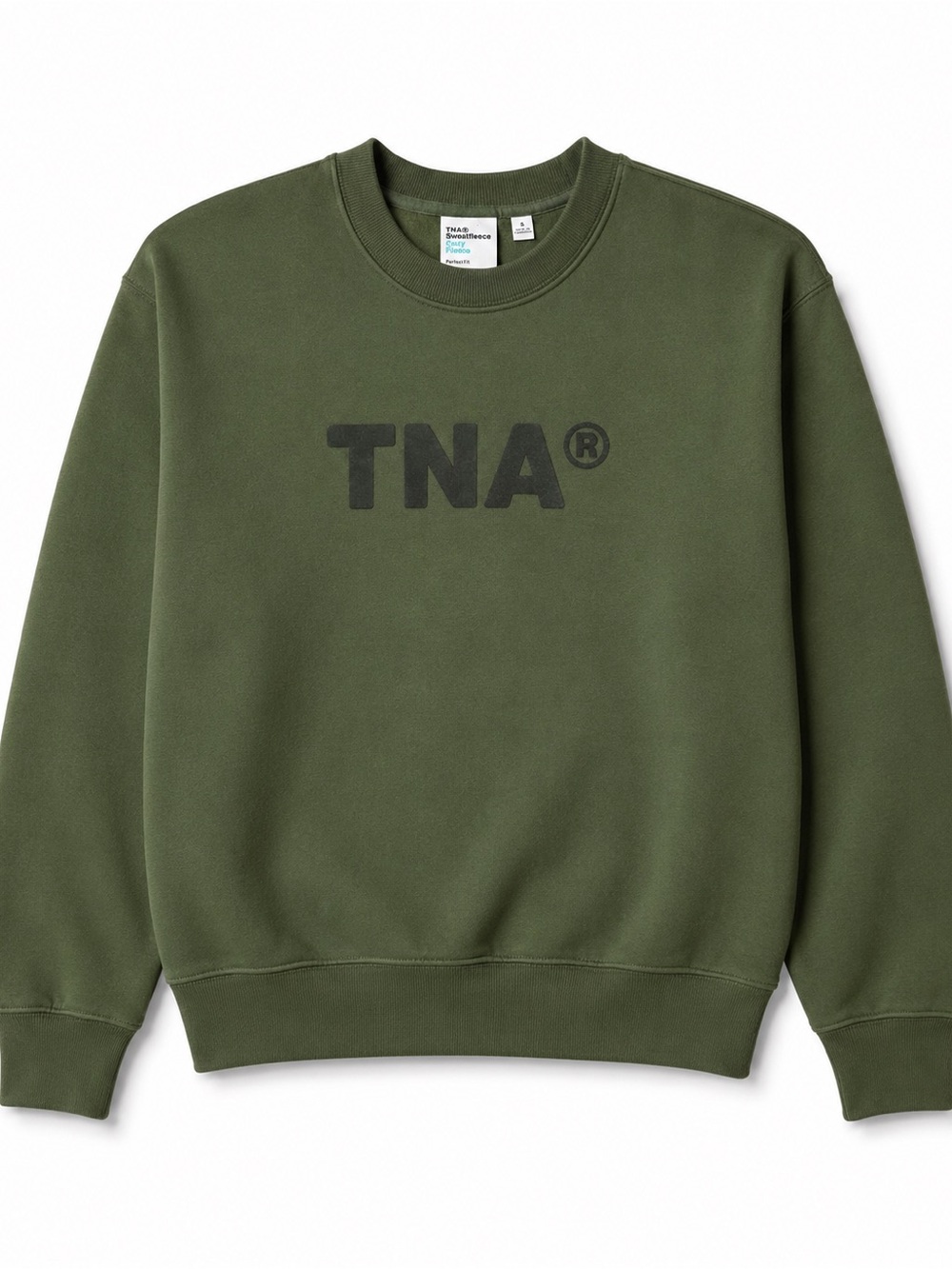 Aritzia TNA Cozy Fleece Perfect Fit Crewneck Sweatshirt Small
